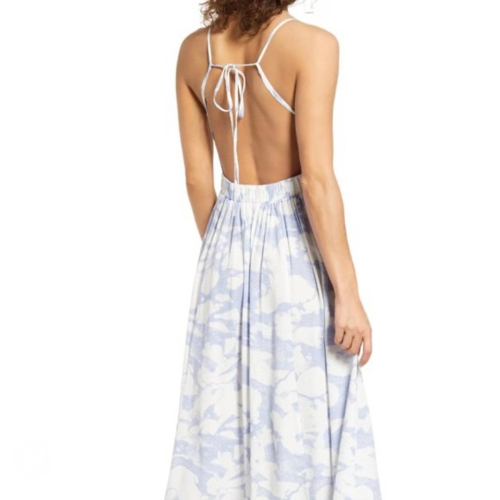 Open Edit Marble Print Open Back Sundress - image 2